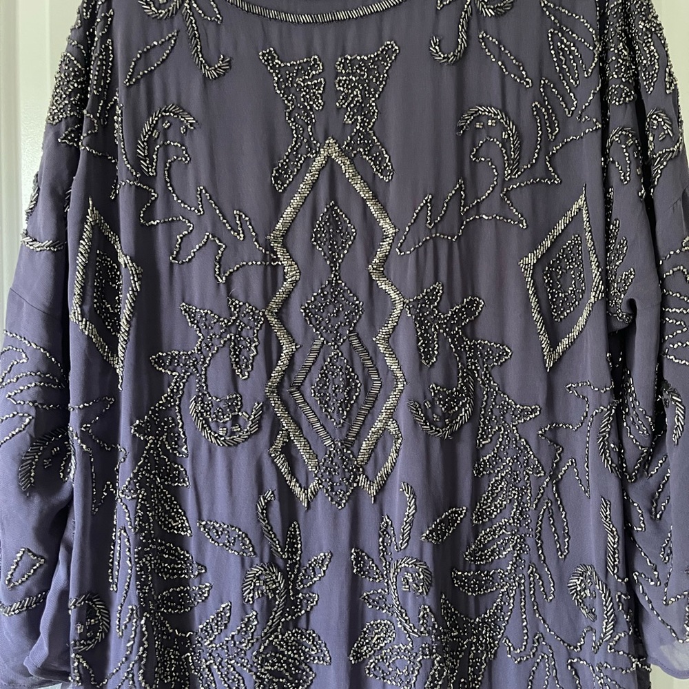 Zara beaded long dress new with tag - Picture 6 of 10